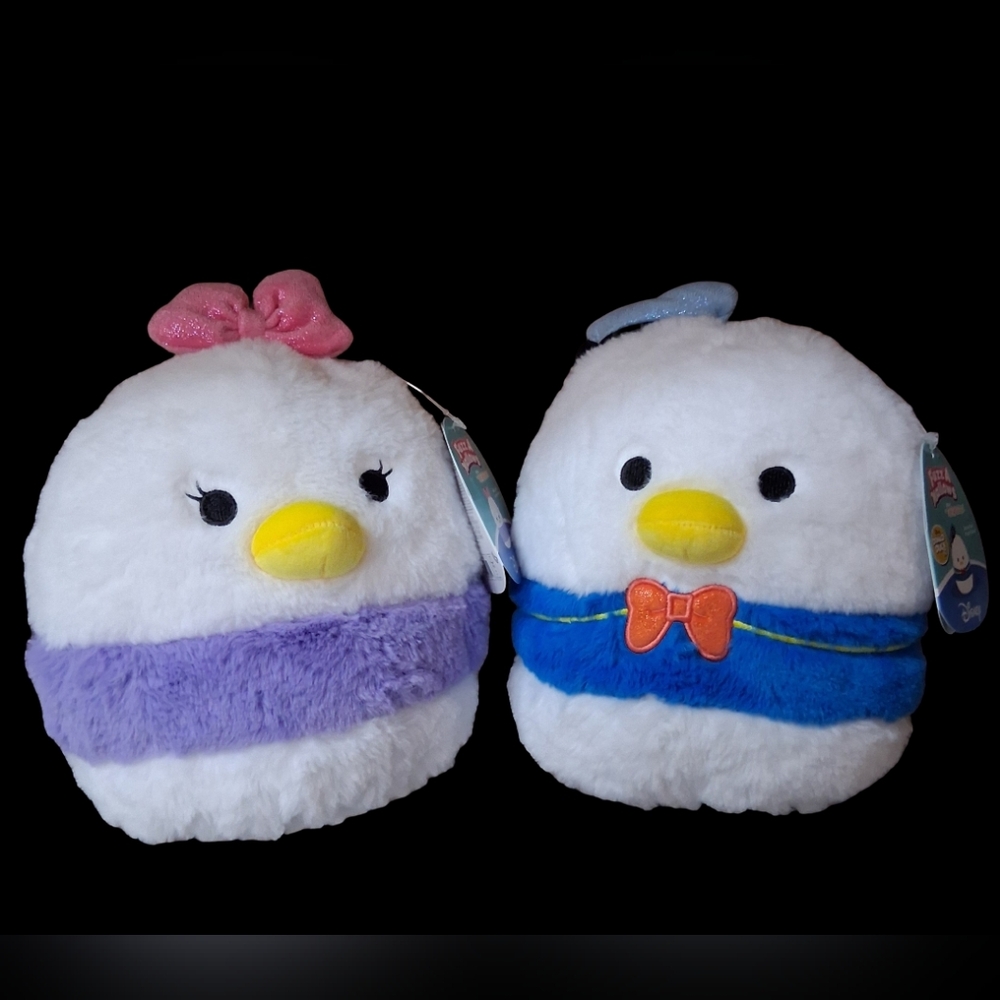 Squishmallows Fuzzmallows Donald & Daisy Duck Duo -